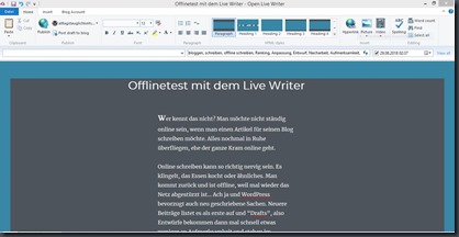 Livewriter offline 1